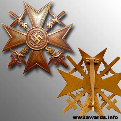 Bronze Spanish Cross with Swords photo