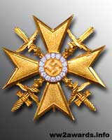 Gold Spanish Cross with Diamonds photo