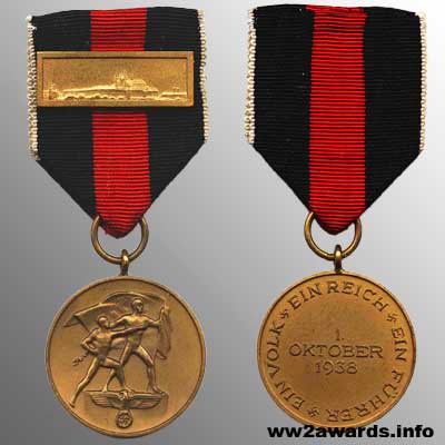 Medal In Memory of October 1, 1938 photo