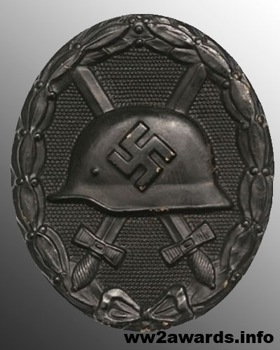 Black chest badge for wounding photo