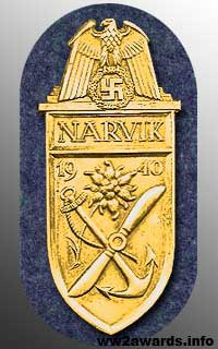Photograph of the Shield for Narvik