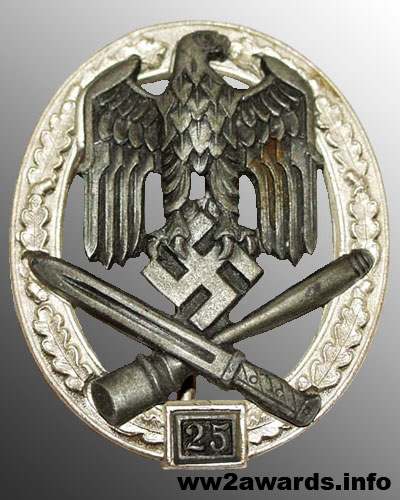 Photo of the badge For participation in general assault attacks