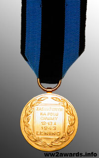 Photo Gold Medal to Those Honored on the Field of Glory