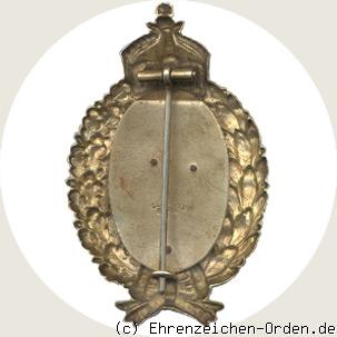 Abzeichen Flugzeug-Fliegerschützen 1918 R&uuml;ckseite