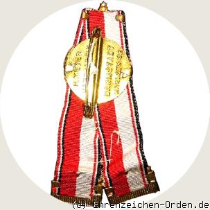 Abzeichen der Kriegerkameradschaft Hassia für 25 Jahre R&uuml;ckseite