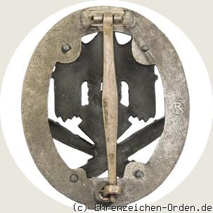 Allgemeines Sturmabzeichen mit Einsatzzahl 25 R&uuml;ckseite