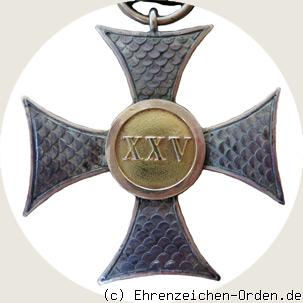 Militär-Dienstauszeichnung der Offiziere 1853 R&uuml;ckseite