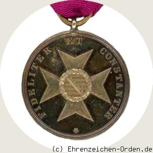 Goldene Verdienstmedaille des Sachsen-Ernestinischen Hausordens 1871 R&uuml;ckseite
