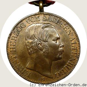 Erinnerungsmedaille für Hilfeleistung beim Schloßbrand 1864