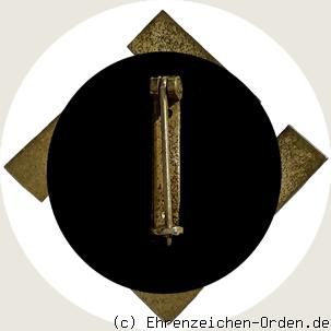 Arbeitsdienst-Erinnerungszeichen in Gold R&uuml;ckseite