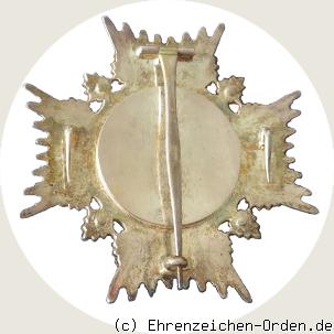 Hausorden Albrecht des Bären Bruststern zum Kommandeur 1. Klasse R&uuml;ckseite