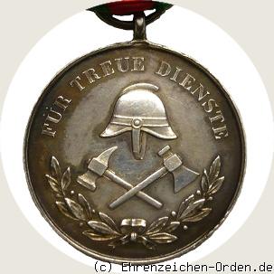 Ehrenzeichen für Mitglieder der Feuerwehren R&uuml;ckseite