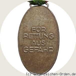 Rettungsmedaille am Bande R&uuml;ckseite
