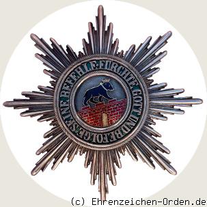 Hausorden Albrecht des Bären Bruststern zum Großkreuz