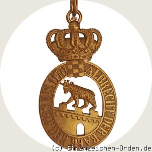 Hausorden Albrecht des Bären Kommandeurzeichen mit Krone R&uuml;ckseite