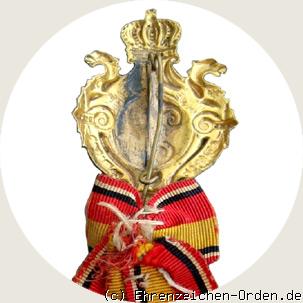 Mitgliedsabzeichen Badischer Militärvereins-Bund für 25 (und 40 Jahre) R&uuml;ckseite