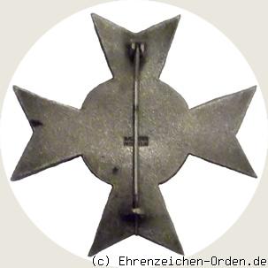 Ehrenkreuz 2. Klasse des Badischen Kriegerbundes R&uuml;ckseite