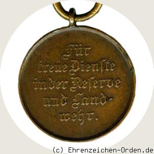 Landwehr-Dienstauszeichnung 1913 R&uuml;ckseite