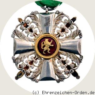 Orden vom Zähringer Löwen Ritterkreuz 2. Klasse mit Schwertern R&uuml;ckseite