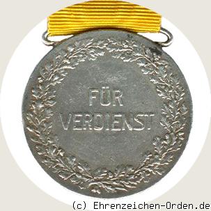 Silberne Verdienstmedaille Friedrich II. 1908 R&uuml;ckseite