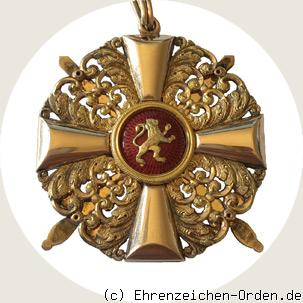 Orden vom Zähringer Löwen Großkreuz mit Schwertern R&uuml;ckseite