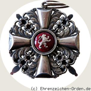 Orden vom Zähringer Löwen Kommandeurkreuz mit Schwertern R&uuml;ckseite