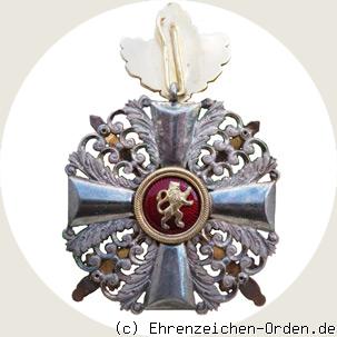 Orden vom Zähringer Löwen Ritterkreuz 2. Klasse mit Eichenlaub und Schwertern R&uuml;ckseite