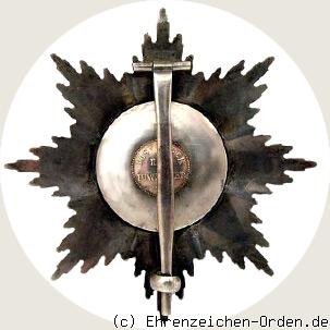 Orden vom Zähringer Löwen Bruststern zum Großkreuz R&uuml;ckseite