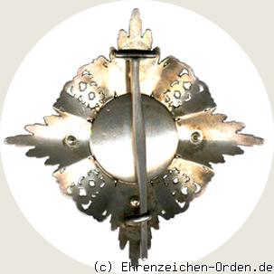 Orden vom Zähringer Löwen Bruststern zum Kommandeur 1.Klasse R&uuml;ckseite