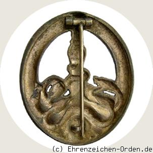 Bandenkampfabzeichen 2. Stufe (Silber) halbhohl R&uuml;ckseite