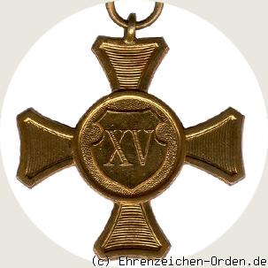 Dienstauszeichnung 1.Klasse für 15 Jahre 1913 R&uuml;ckseite