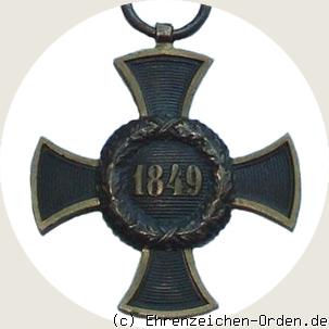 Feldzugs-Denkzeichen 1849 R&uuml;ckseite