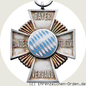 Feuerwehr-Ehrenkreuz Freistaat Bayern  (Blau für Nichtfeuerwehrleute) R&uuml;ckseite