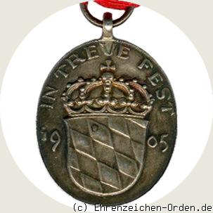 Prinzregent Luitpold Medaille in Silber R&uuml;ckseite