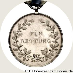 Rettungsmedaille 1889 R&uuml;ckseite