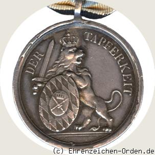 Königlich-bayerische Militär-Verdienst-Medaille in Silber Typ 1.1 ab 1807 R&uuml;ckseite