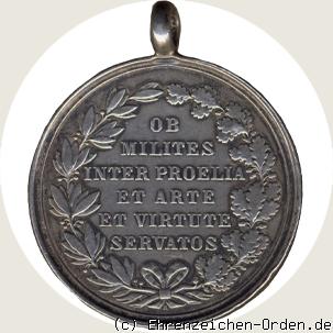 Silbernes Militär-Sanitätsehrenzeichen 1871 R&uuml;ckseite