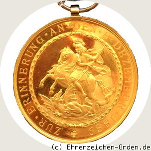 St. Georgs-Medaille  Jubiläumsmedaille 1889 R&uuml;ckseite