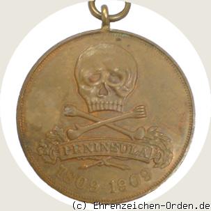 Peninsula-Medaille 1909 R&uuml;ckseite
