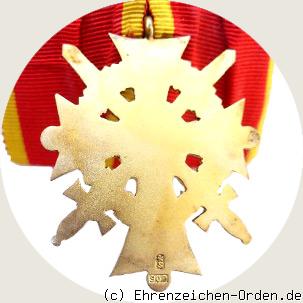 Orden Heinrich des Löwen Verdienstkreuz 1.Klasse mit Schwertern R&uuml;ckseite