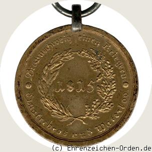 Braunschweiger Waterloo-Medaille R&uuml;ckseite