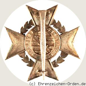 Carl Eduard Kriegskreuz R&uuml;ckseite