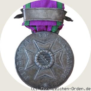 Silberne Verdienstmedaille des Herzoglich Sachsen-Ernestinischen Hausordens mit Schwerterspange 1914/7 R&uuml;ckseite