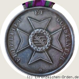 Silberne Verdienstmedaille des Herzoglich Sachsen-Ernestinischen Hausordens Herzog Ernst R&uuml;ckseite