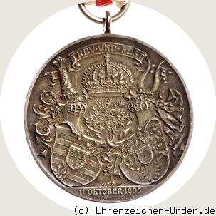 Hochzeits-Erinnerungsmedaille 1905 R&uuml;ckseite