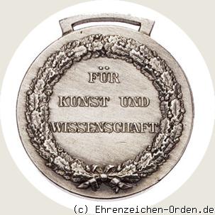Silberne Verdienstmedaille für Kunst und Wissenschaft 1905 R&uuml;ckseite