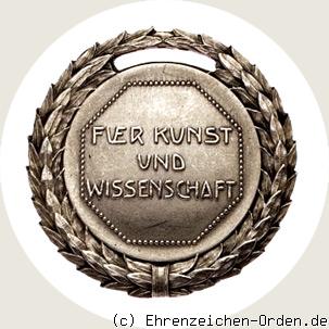 Silberne Verdienstmedaille für Kunst und Wissenschaft mit Lorbeerkranz 1911 R&uuml;ckseite