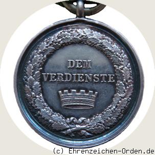 Silberne Medaille für Kunst und Wissenschaft 1858 R&uuml;ckseite