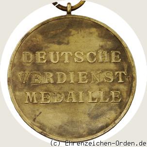 Deutsche Verdienstmedaille 1937 in Bronze R&uuml;ckseite