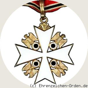 Deutscher Adlerorden Kreuz 2. Klasse / 3. Klasse mit Schwertern R&uuml;ckseite